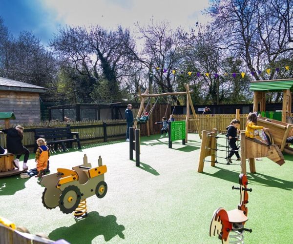 tiny tots outdoor play area